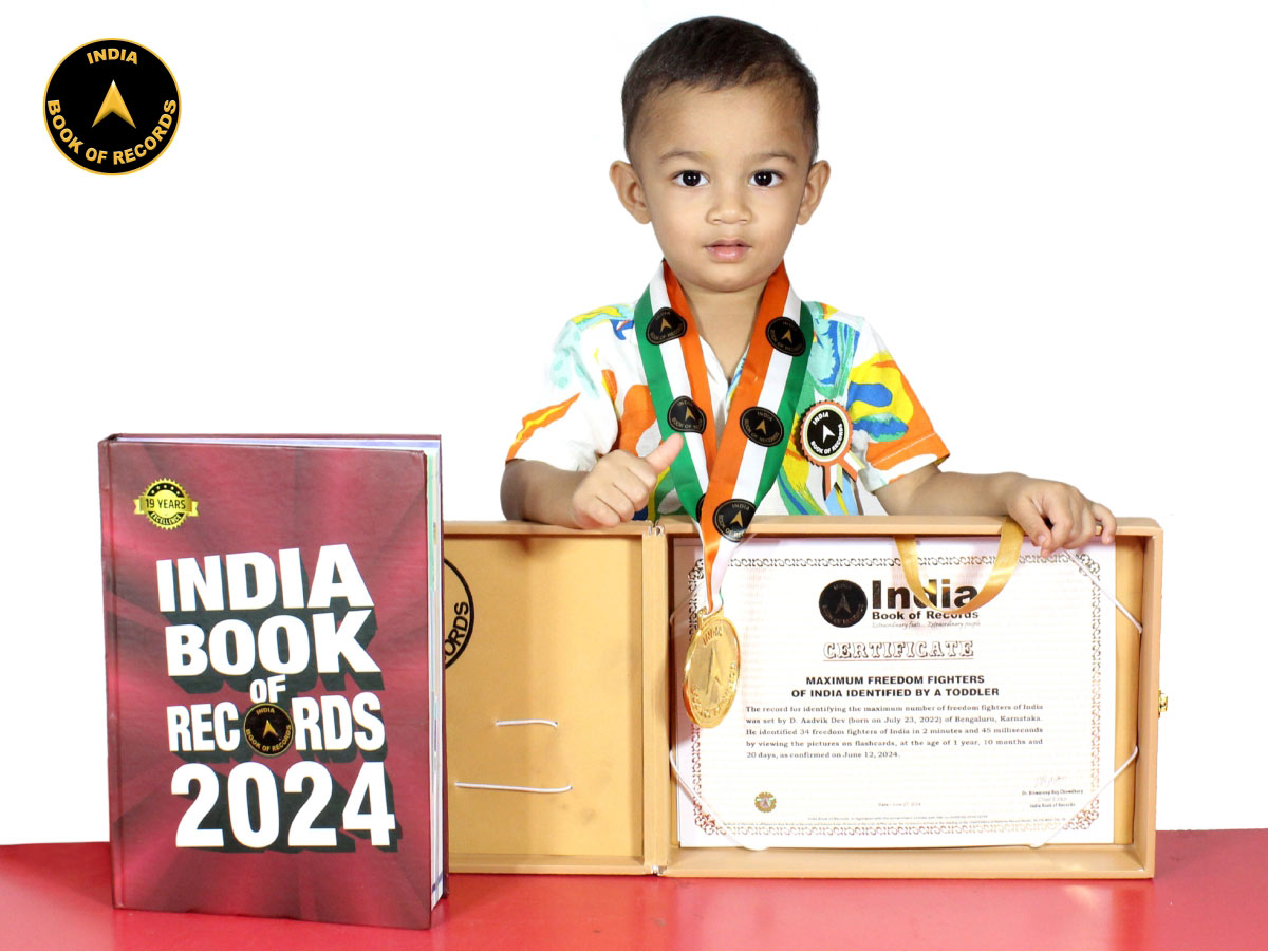 Maximum freedom fighters of India identified by a toddler