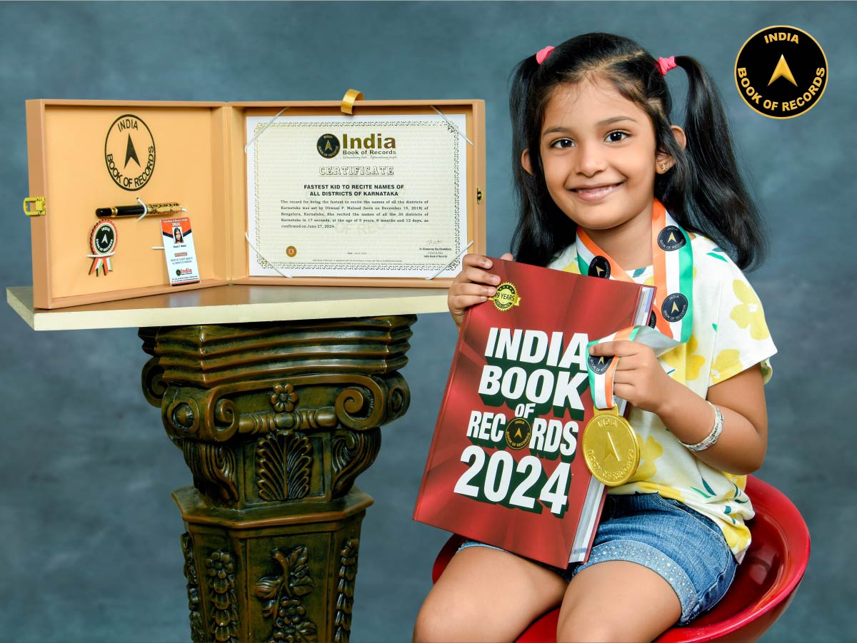 Fastest kid to recite names of all districts of Karnataka