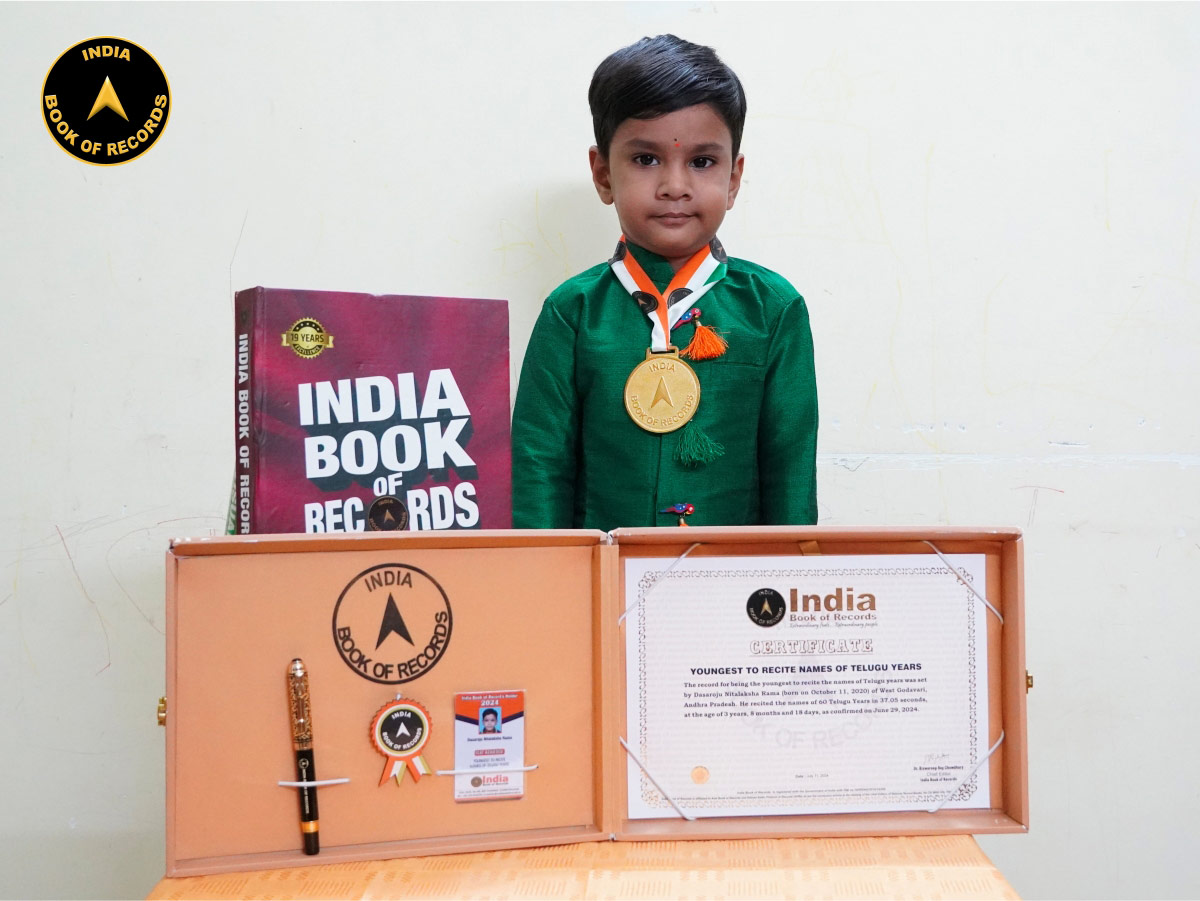 Youngest to recite names of Telugu years
