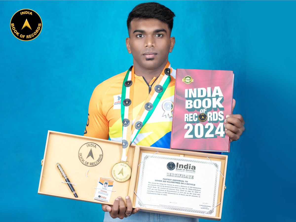 Fastest individual to cover 300 kilometres on a bicycle