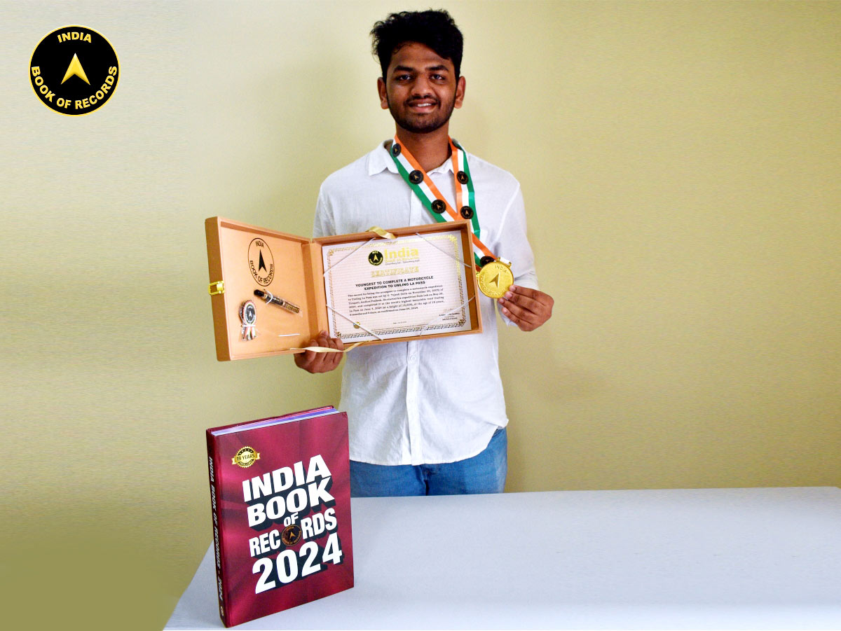 Youngest to complete a motorcycle expedition to Umling La Pass