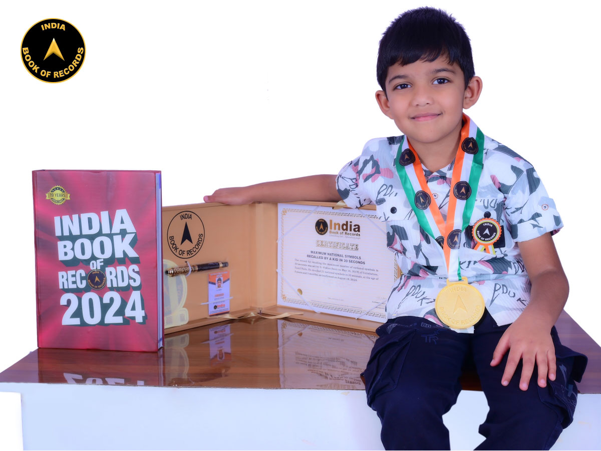 Maximum national symbols recalled by a kid in 30 seconds