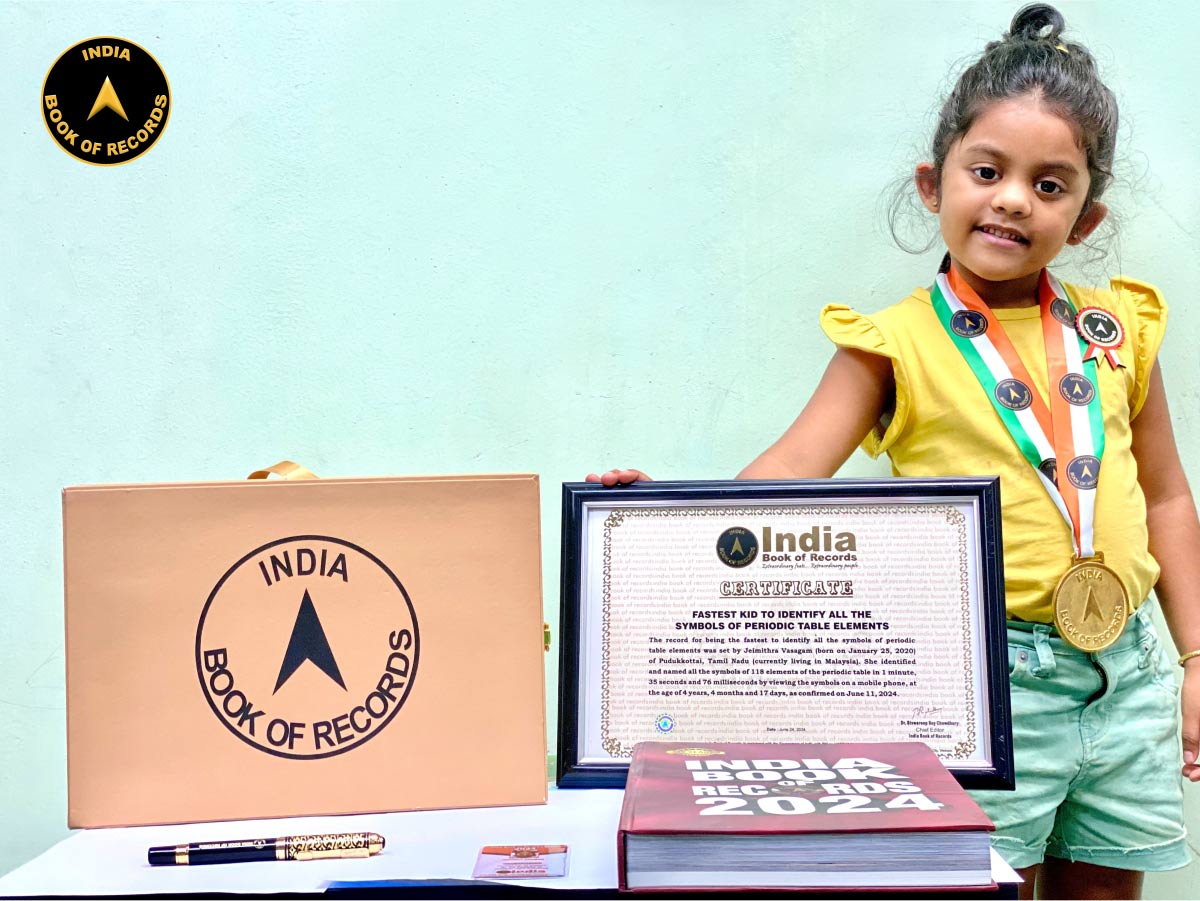 Fastest kid to identify all the symbols of periodic table elements