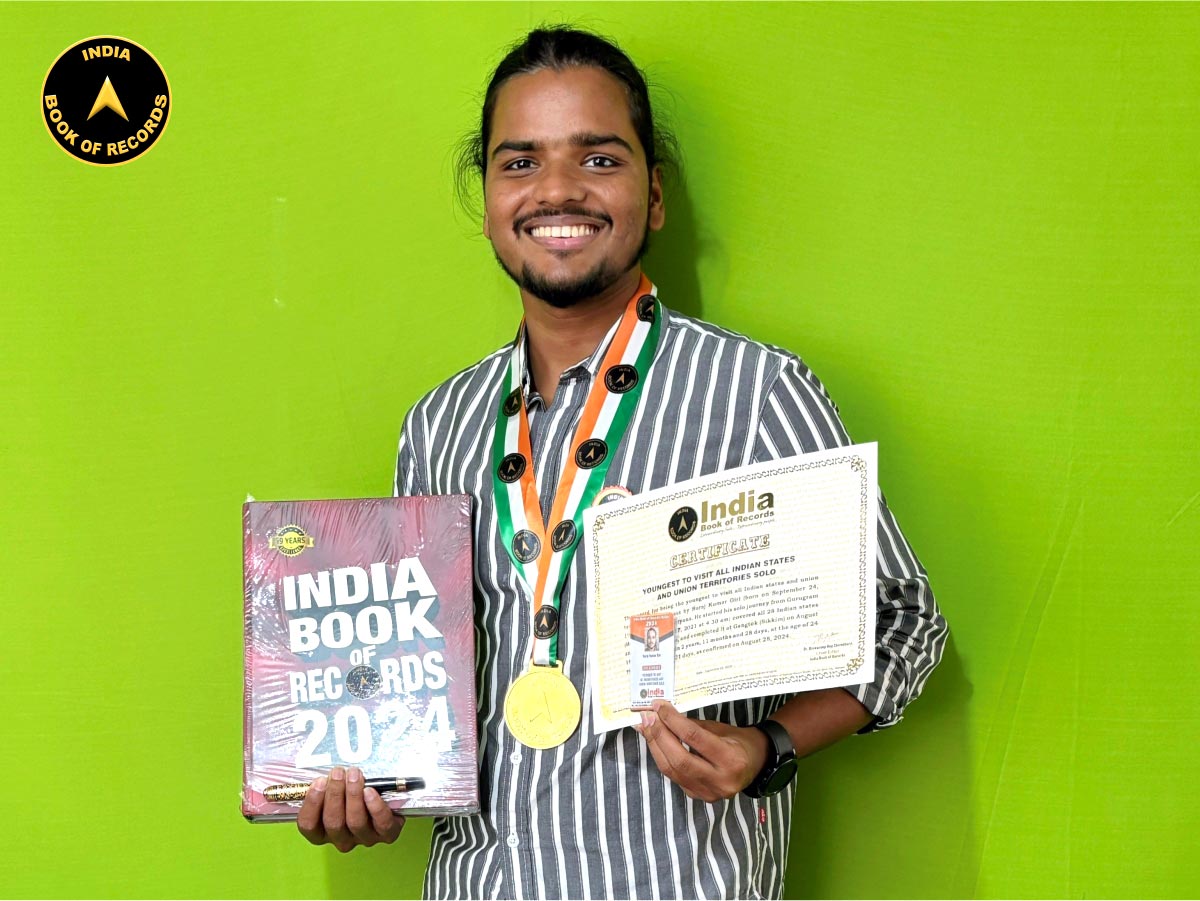 Youngest to visit all Indian states and union territories solo