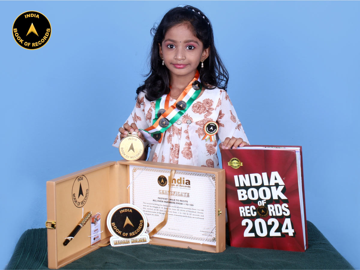 Fastest child to recite all even numbers from 1 to 100