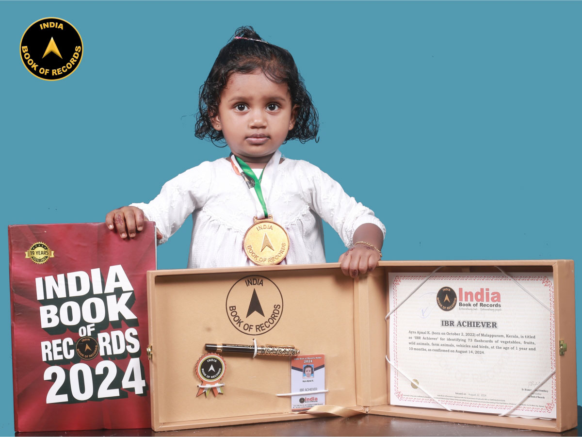 Ayra Ajmal K. IBR Achiever India Book of Records