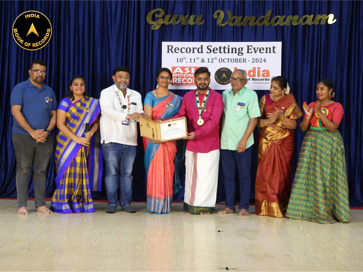 Maximum Students of an Institution Performing Bharatnatyam in Different Groups