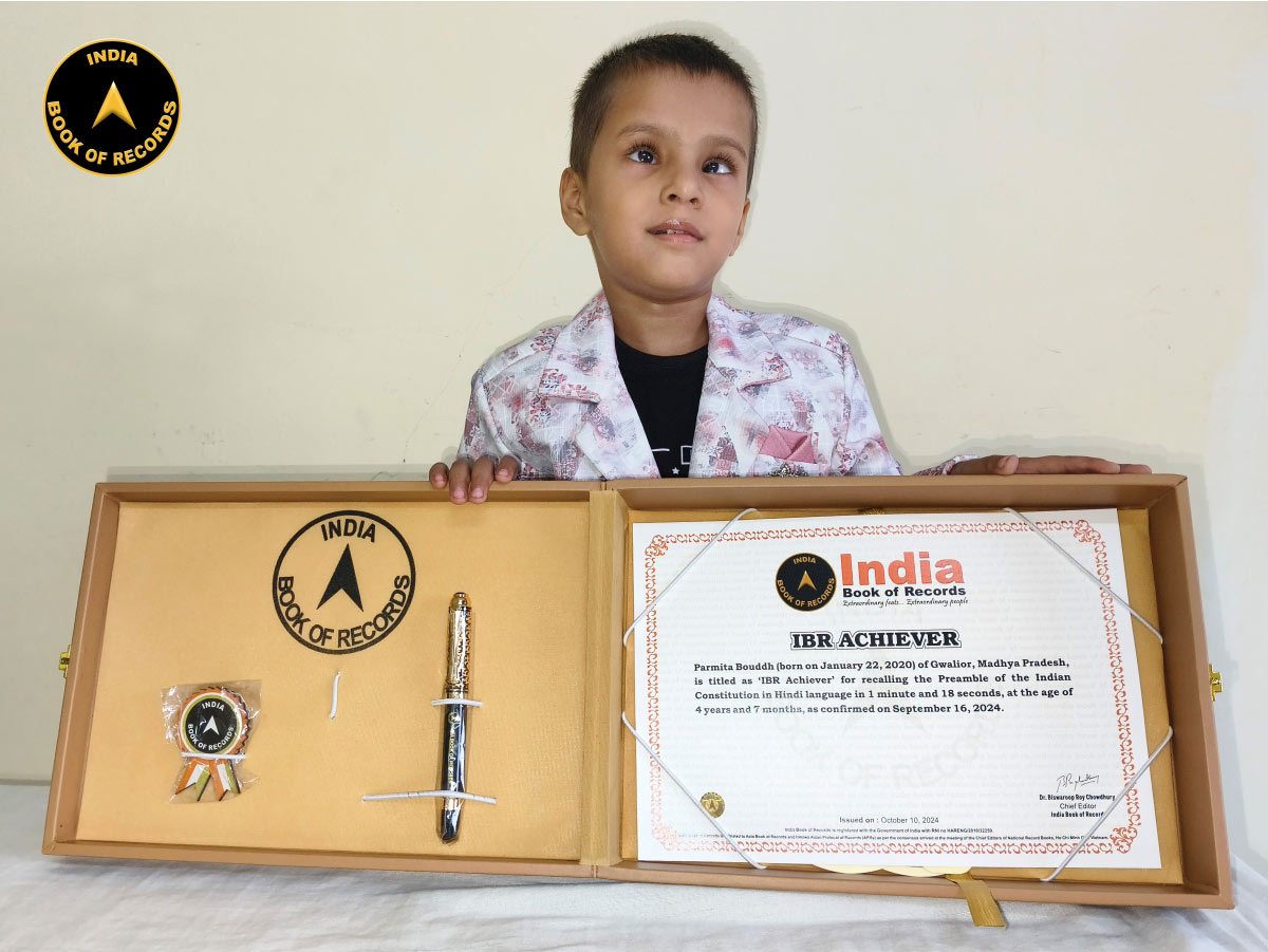Parmita Bouddh IBR Achiever India Book of Records