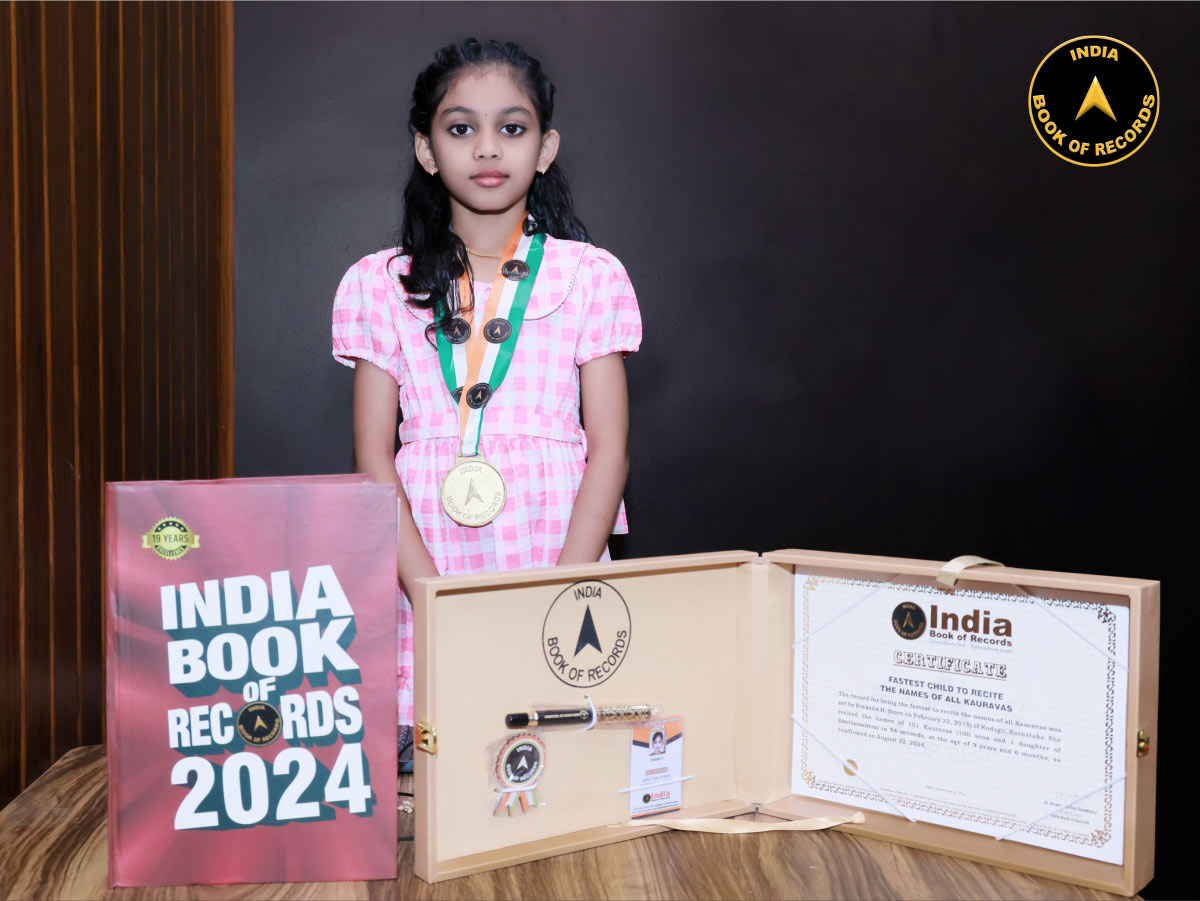Fastest child to recite the names of all Kauravas