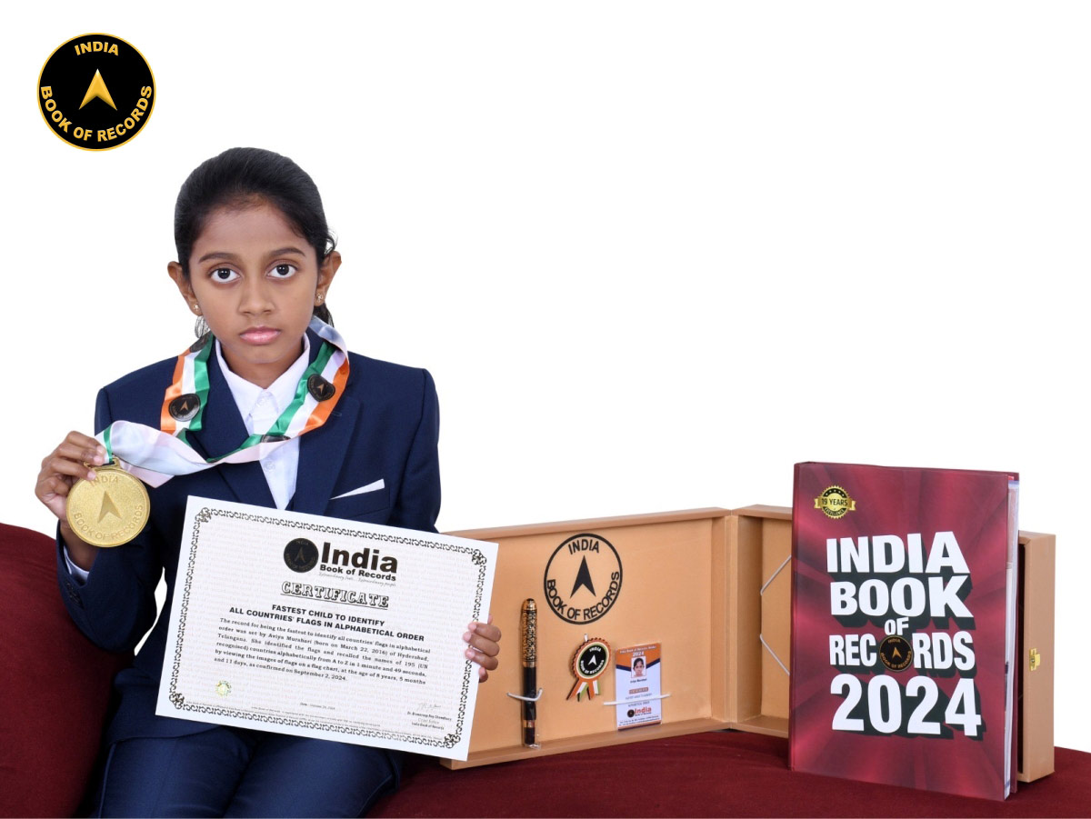 Fastest child to identify all countries’ flags in alphabetical order