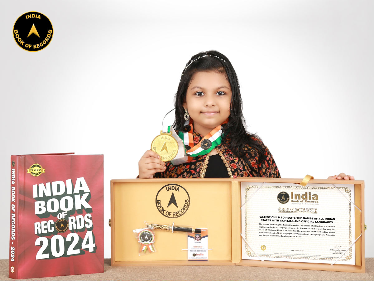 Fastest child to recite the names of all Indian states