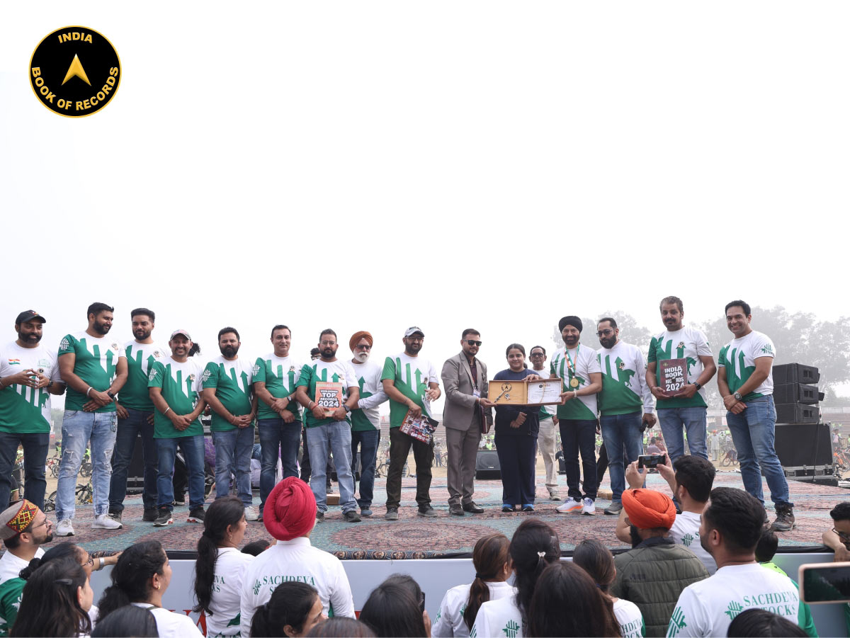Maximum People Participated in a Cyclothon to Promote Plastic-Free Punjab
