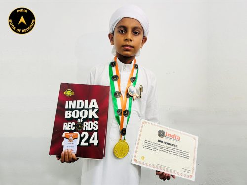 Mohammed Faize - IBR Achiever - India Book of Records