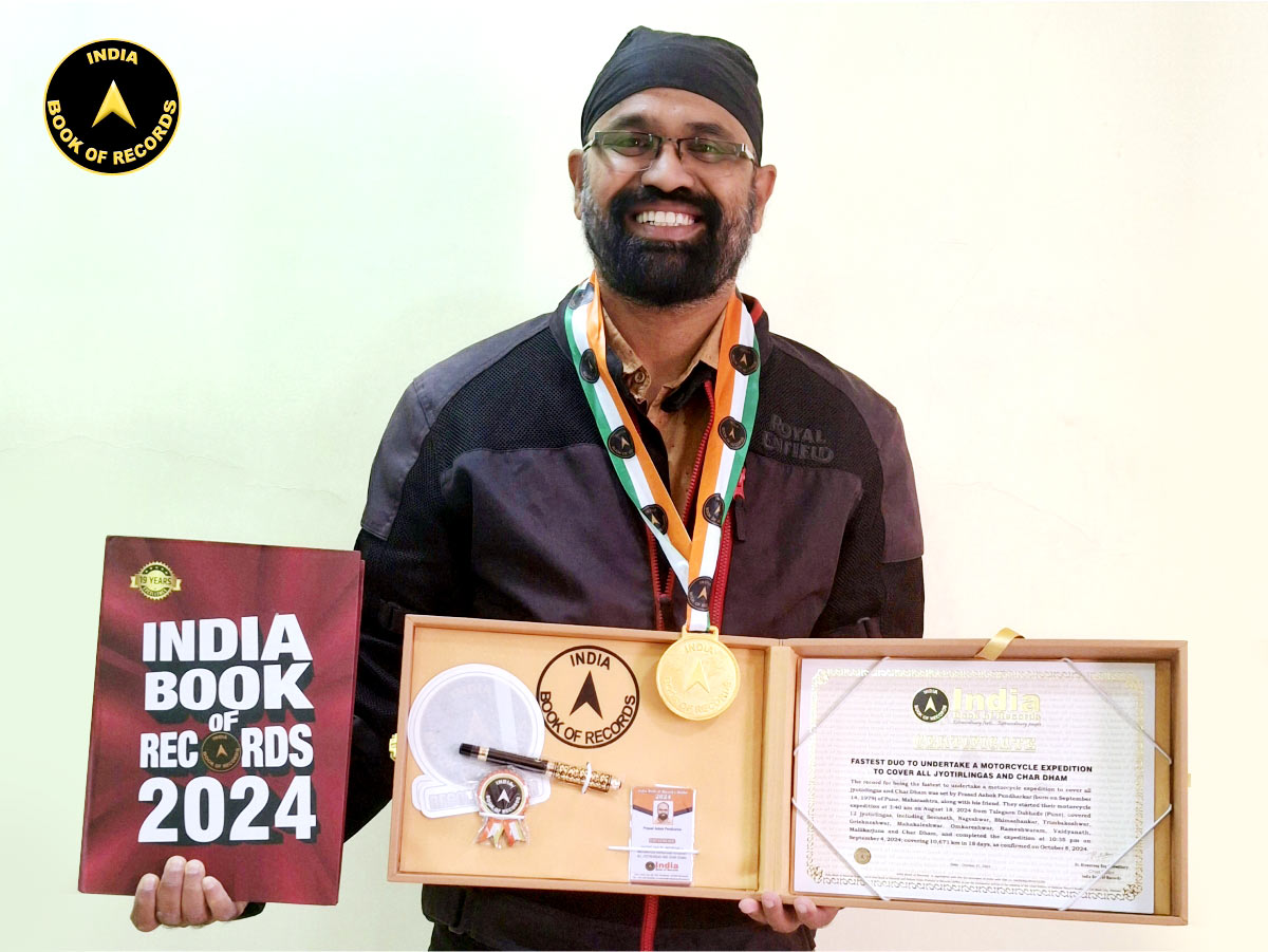 Fastest duo to undertake a motorcycle expedition