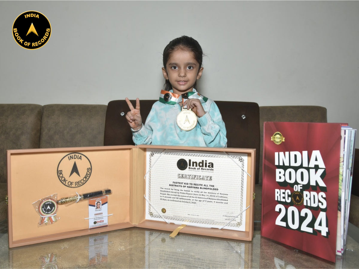 Fastest kid to recite all the districts of Haryana blindfolded