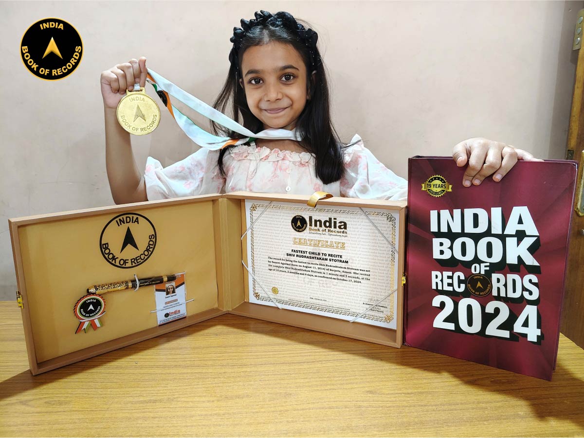 Fastest child to recite Shiv Rudrashtakam Stotram