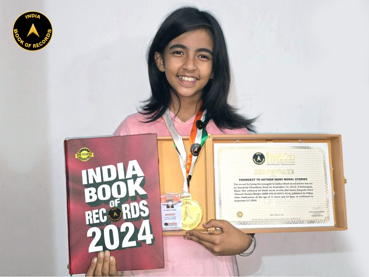 Youngest to author Hindi moral stories