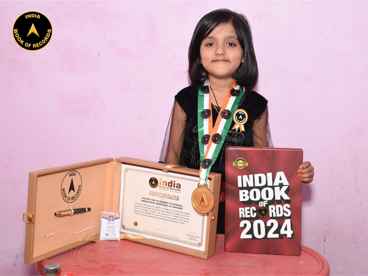 Fastest kid to answer 50 General Knowledge questions in Sanskrit