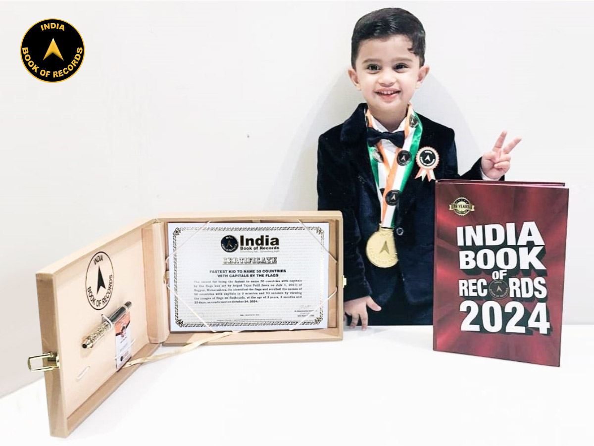 Fastest kid to name 50 countries with capitals by the flags