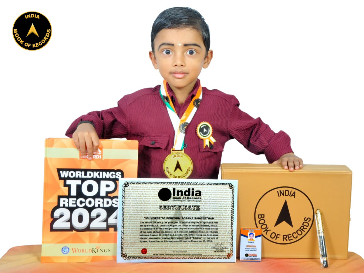 Youngest to perform Sopana Sangeetham