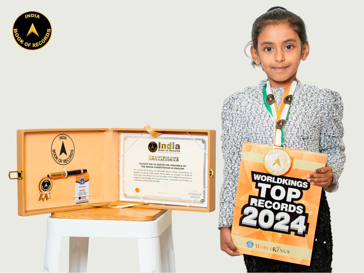 Fastest kid to recite the Preamble of the Indian Constitution in English