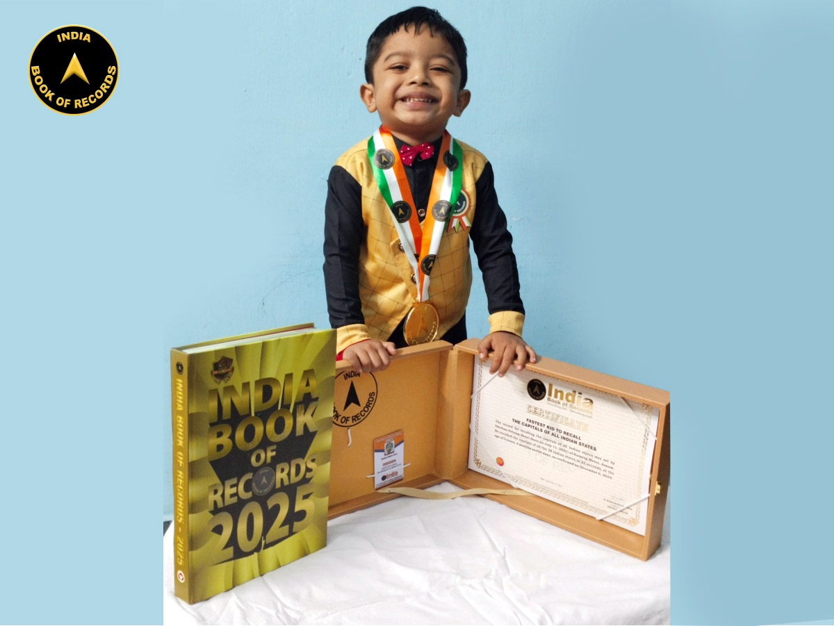 Fastest kid to recall the capitals of all Indian states