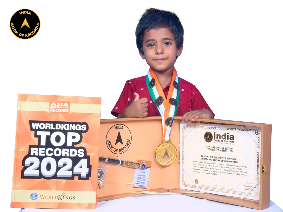 Fastest kid to answer 100 Tamil questions on the epic Ramayana