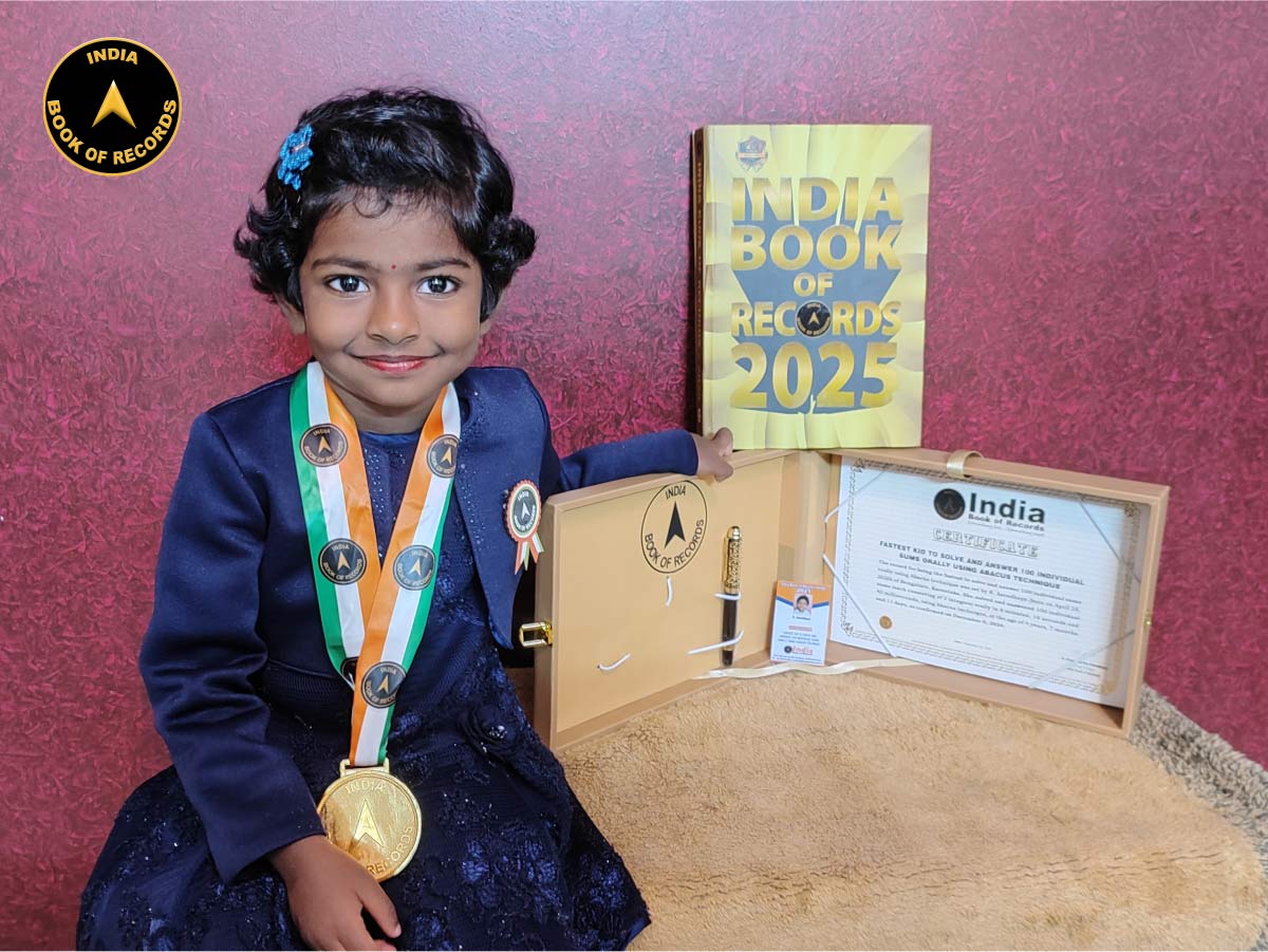 Fastest kid to solve and answer 100 individual sums orally using Abacus technique