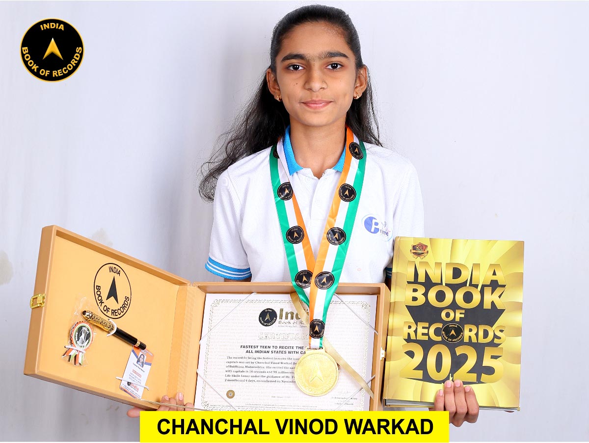 Fastest teen to recite the names of all Indian states with capitals