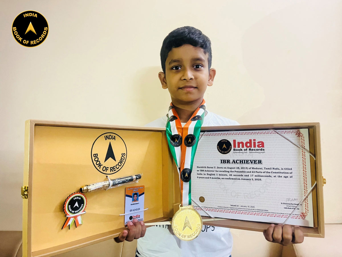 Harshith Saran U. – IBR Achiever