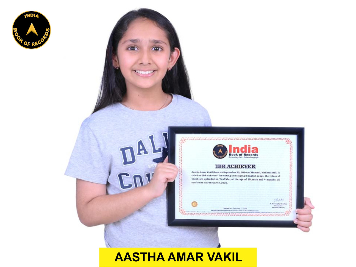 Aastha Amar Vakil – IBR Achiever