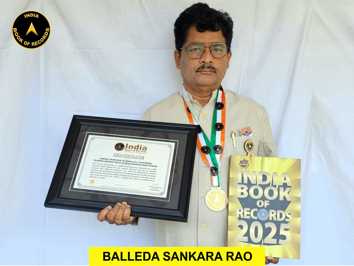 Longest duration to serve as a Vocational Training Instructor at a Zilla Parishad High School