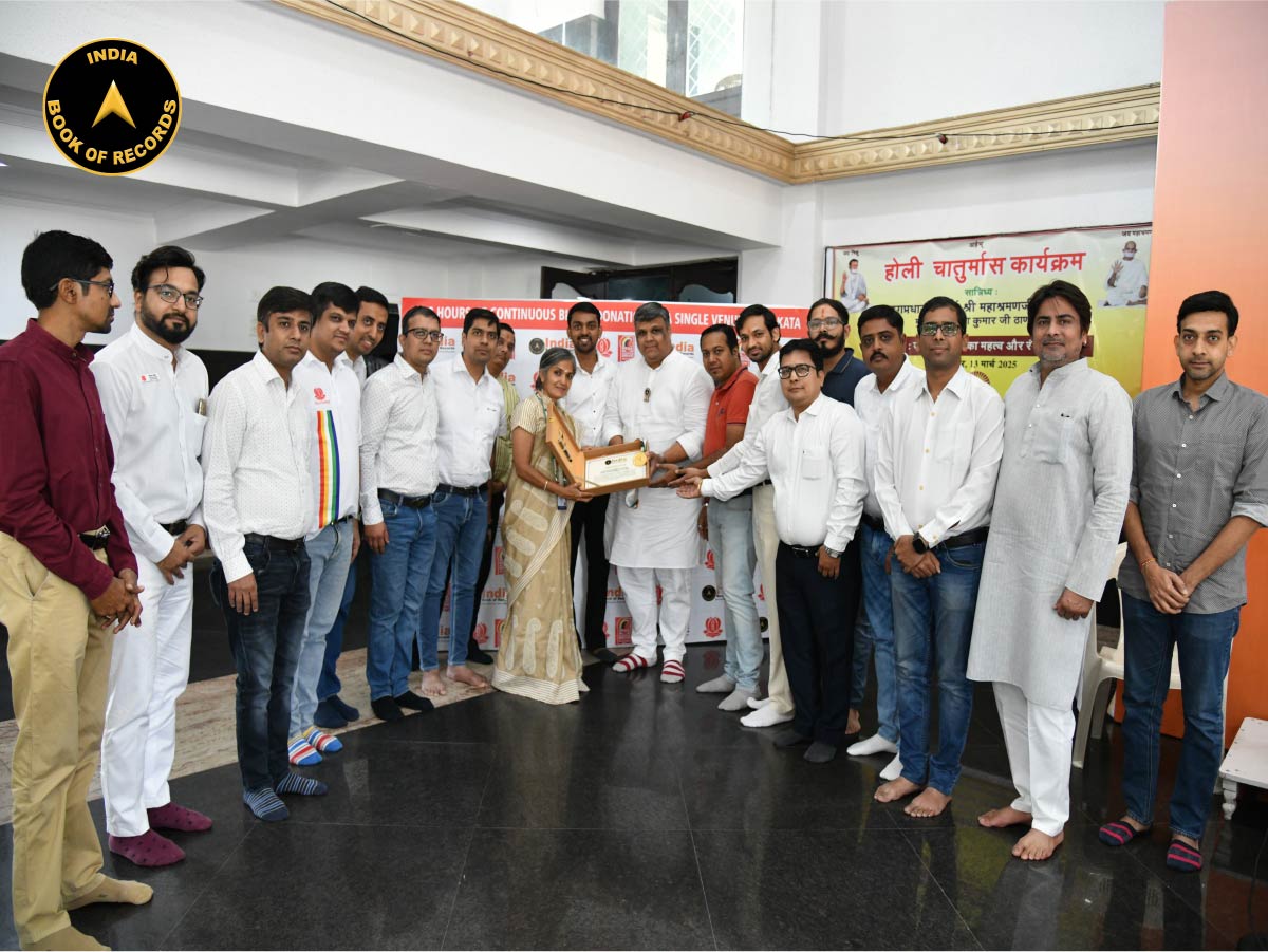 Blood Donation Camps Organised for the Longest Duration at a Venue