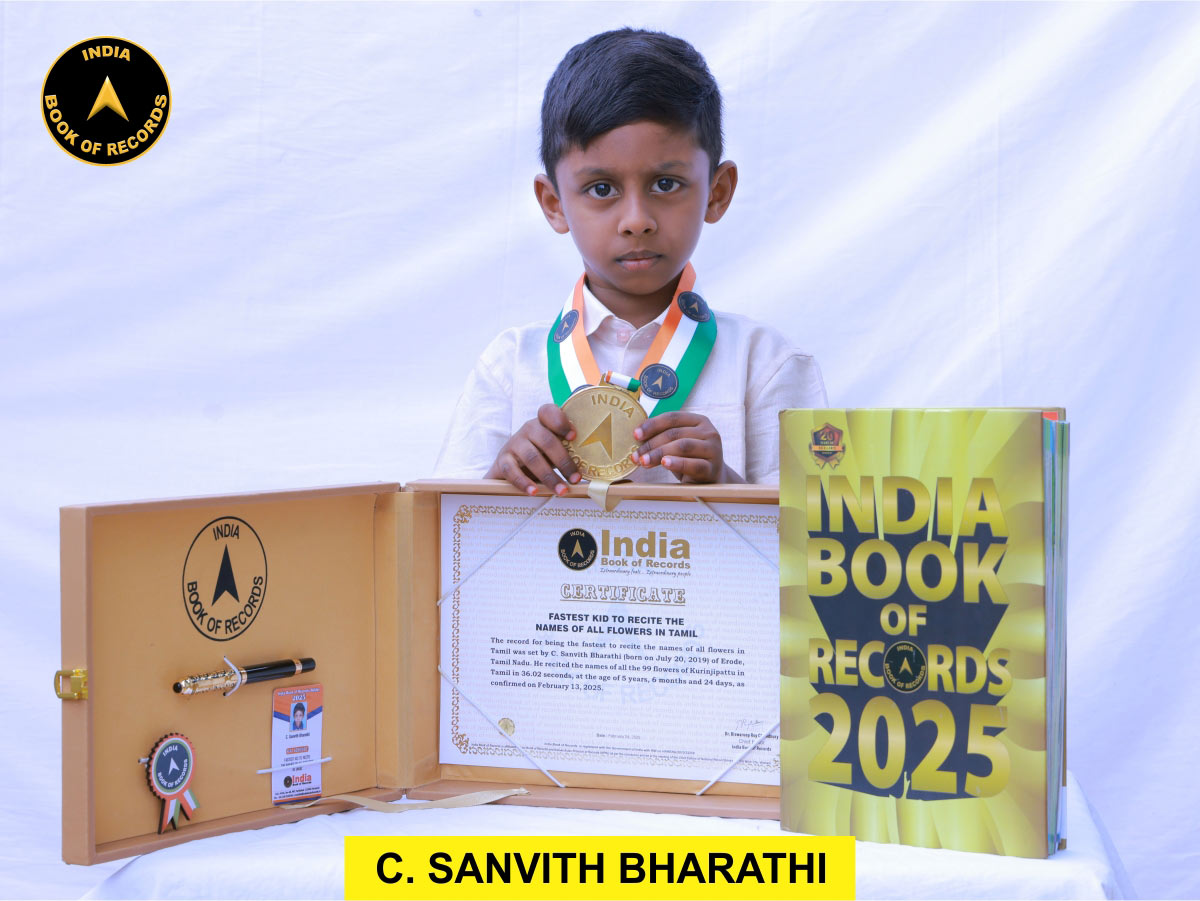 Fastest kid to recite the names of all flowers in Tamil
