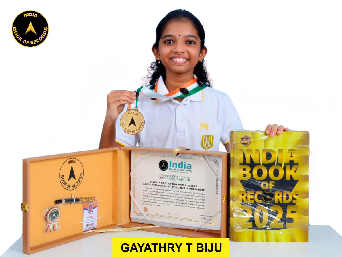 Seventh root of maximum numbers calculated manually by a child