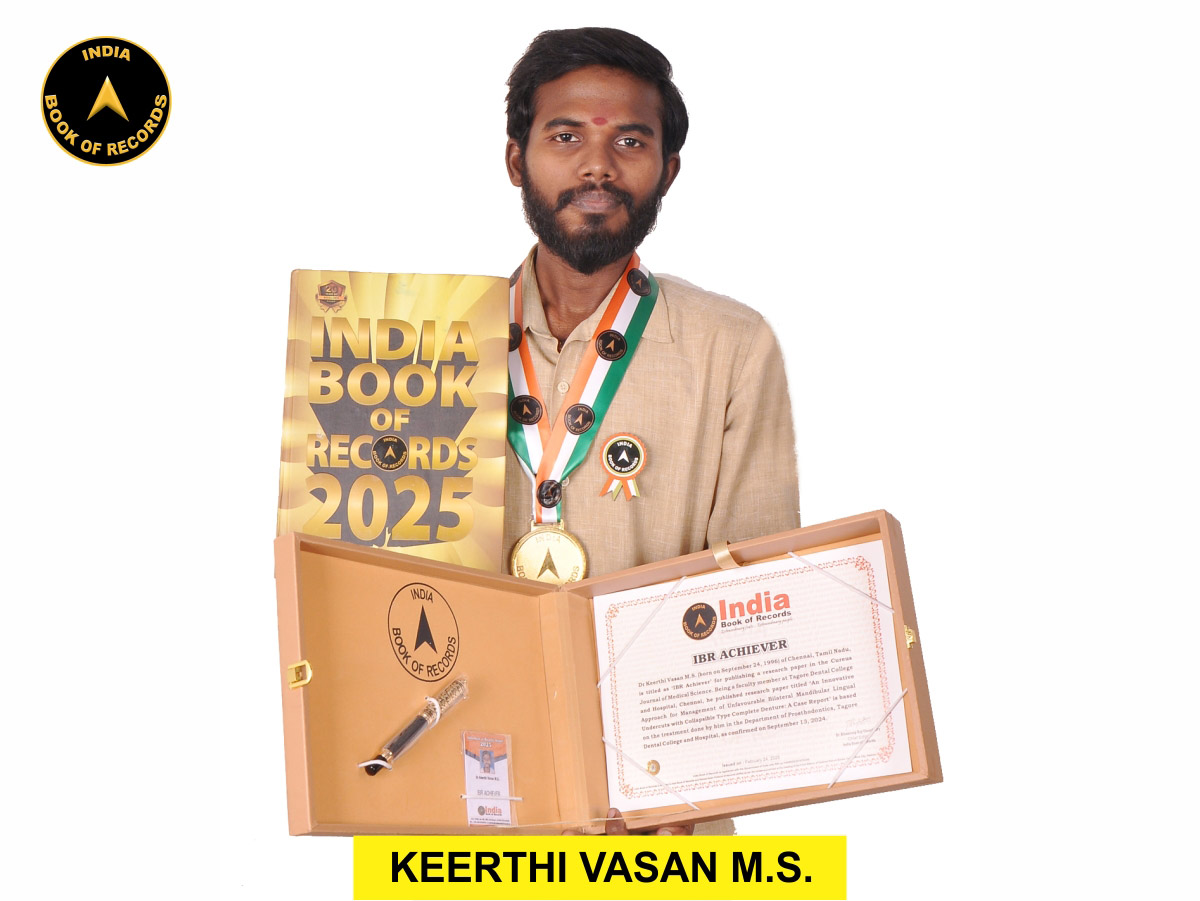 Dr Keerthi Vasan M.S. – IBR Achiever
