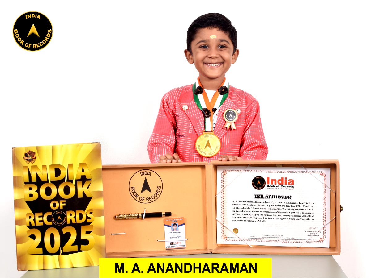 M. A. Anandharaman – IBR Achiever