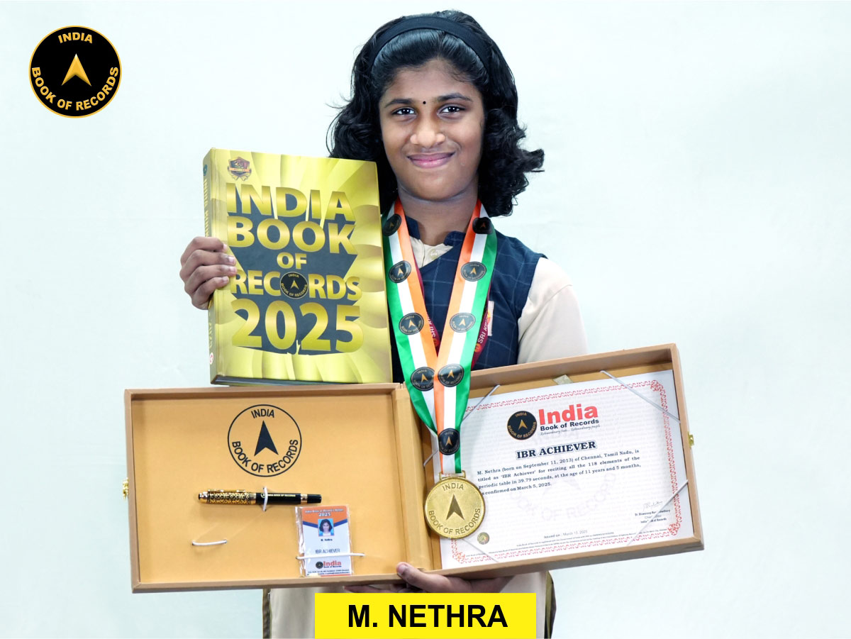 M. Nethra – IBR Achiever