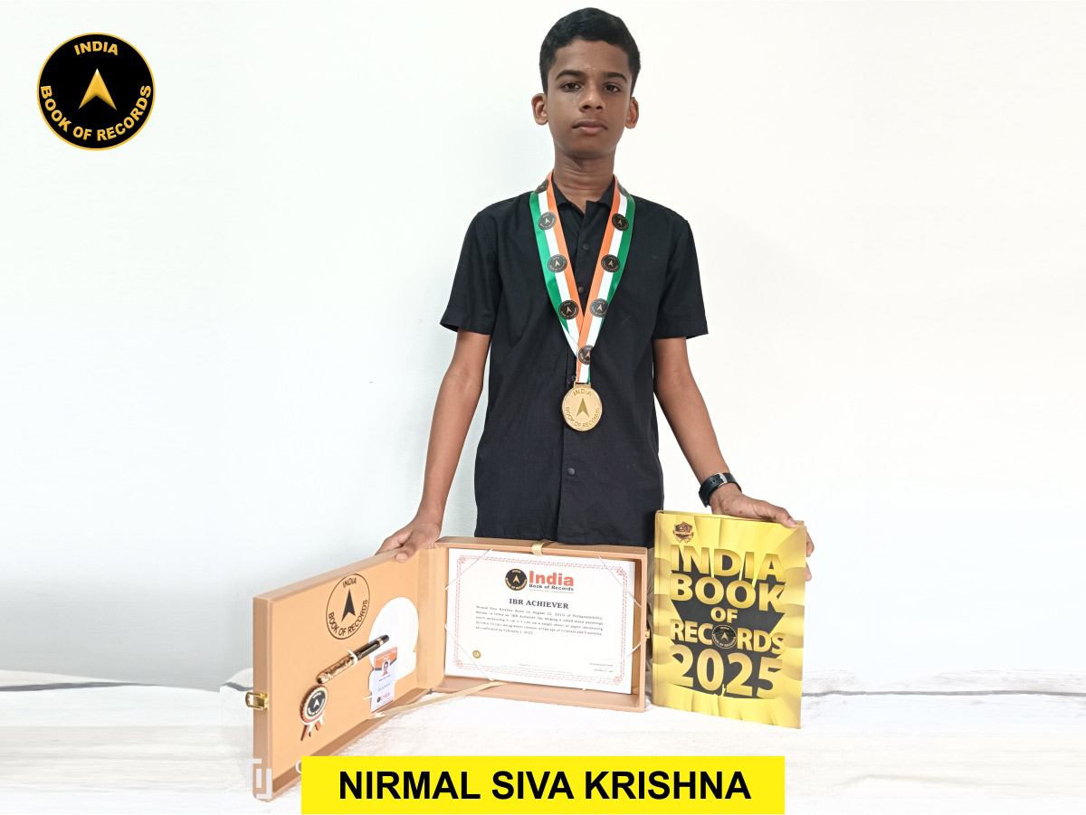 Nirmal Siva Krishna -IBR Achiever