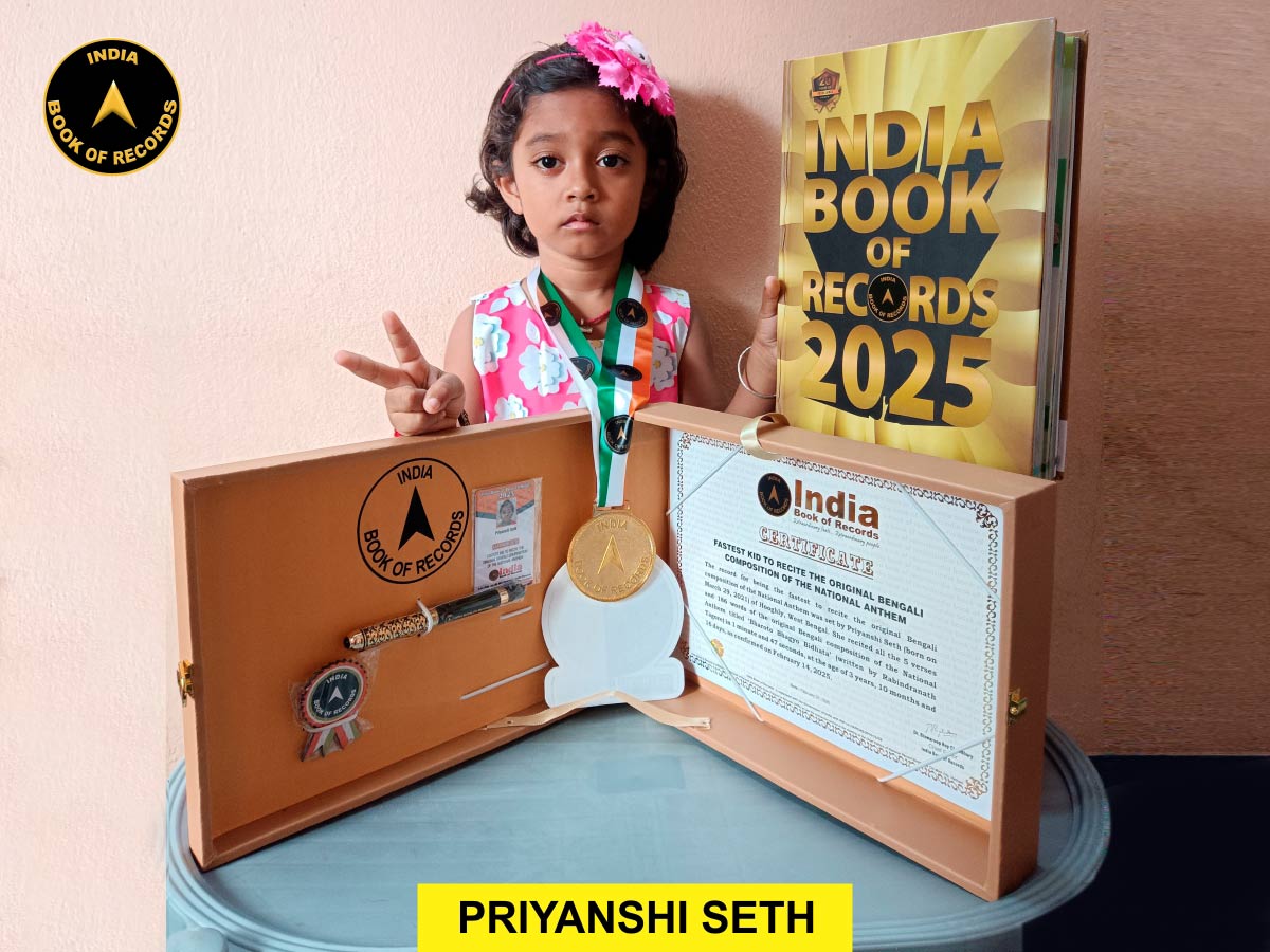 Fastest kid to recite the original Bengali composition of the National Anthem