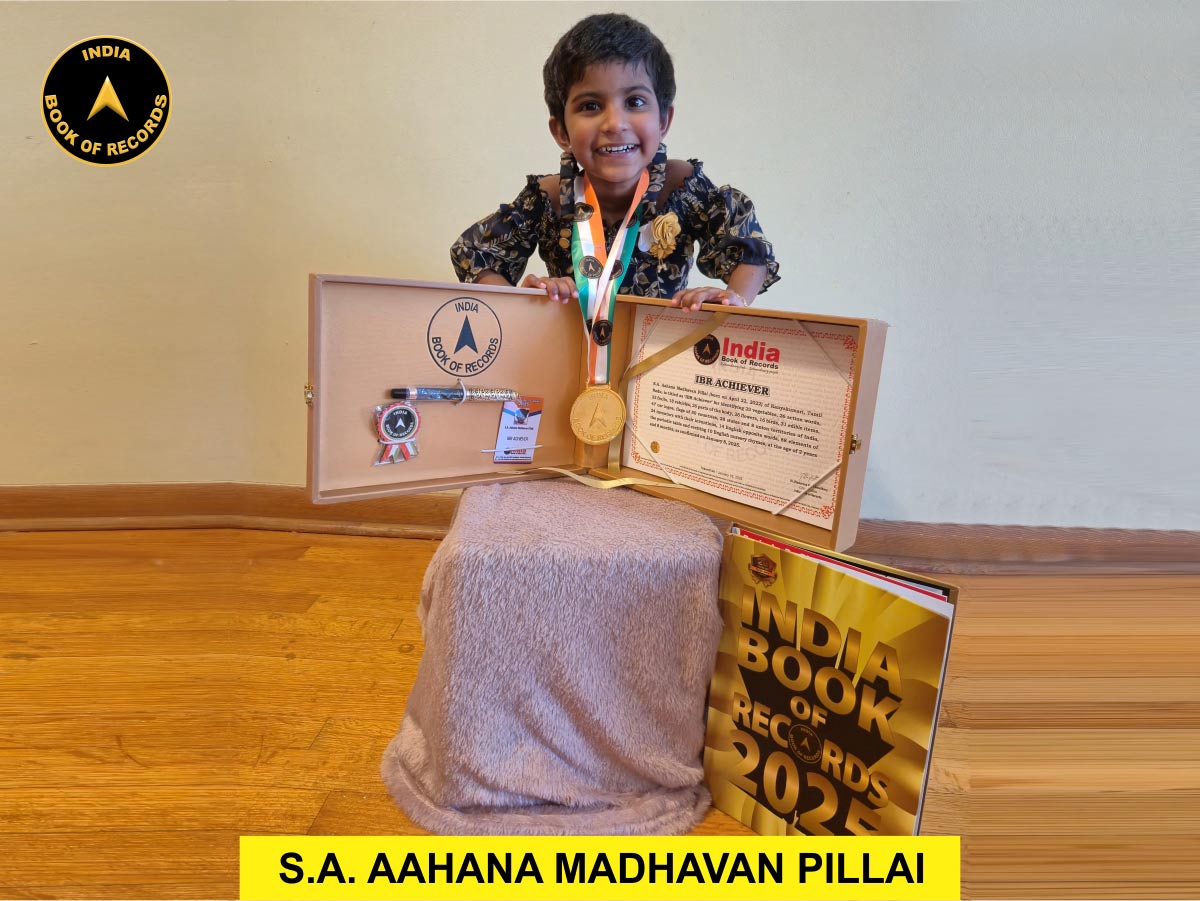 S.A. Aahana Madhavan Pillai – IBR Achiever