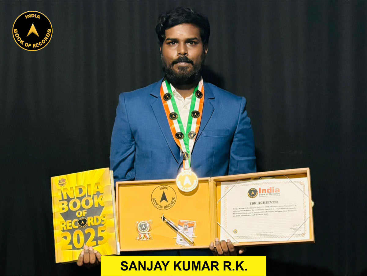 Sanjay Kumar R.K. - IBR Achiever - India Book of Records