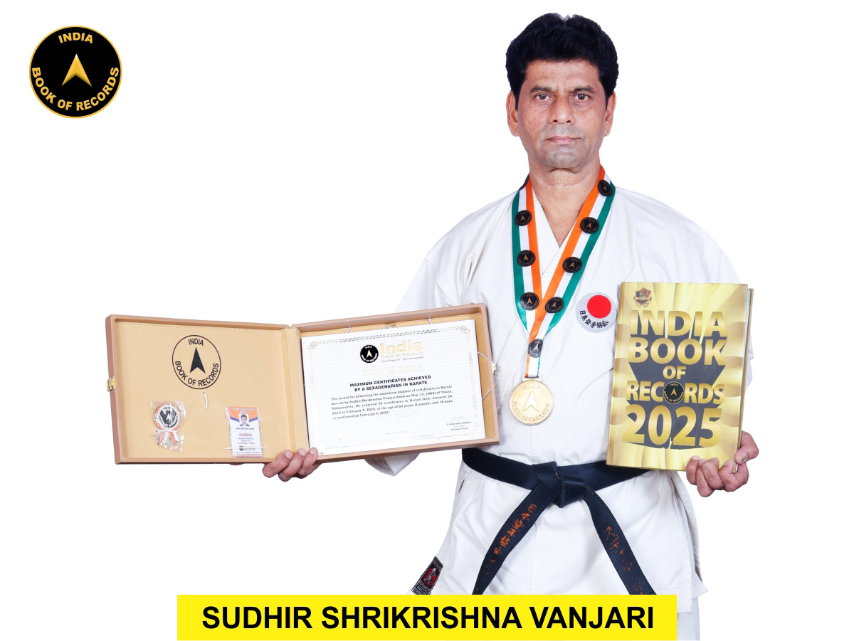 Maximum certificates achieved by a sexagenarian in Karate