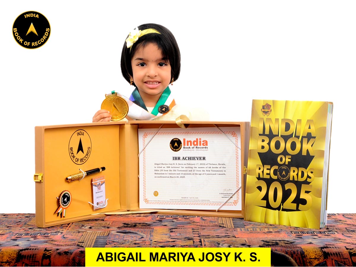 Abigail Mariya Josy K. S.- IBR Achiever