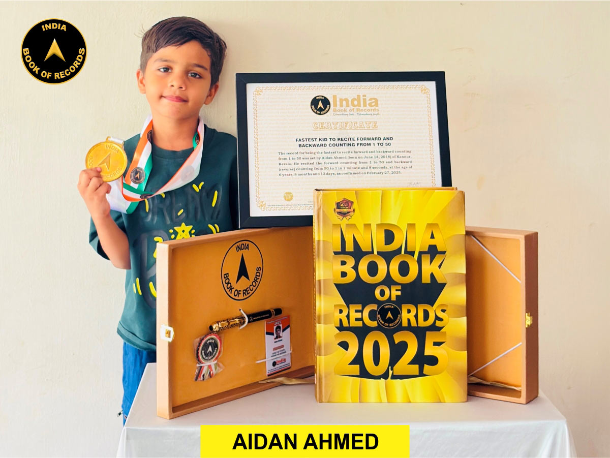 Fastest kid to recite forward and backward counting from 1 to 50