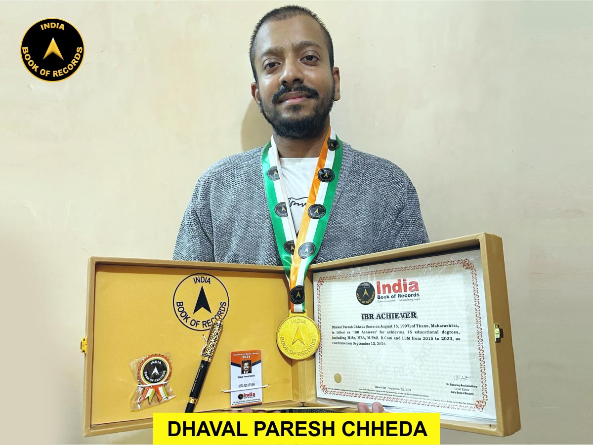 Dhaval Paresh Chheda – IBR Achiever