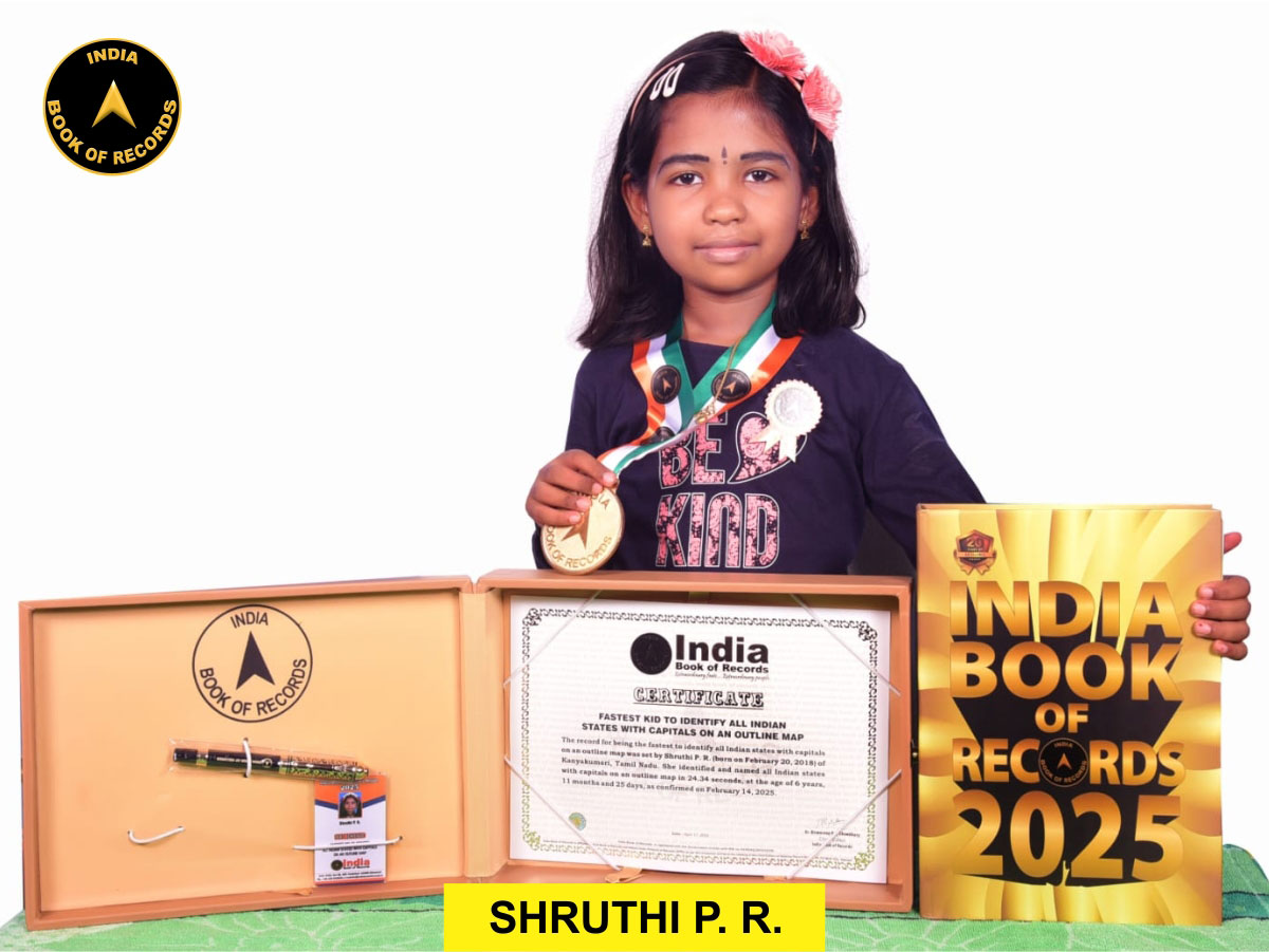Fastest kid to identify all Indian states with capitals on an outline map