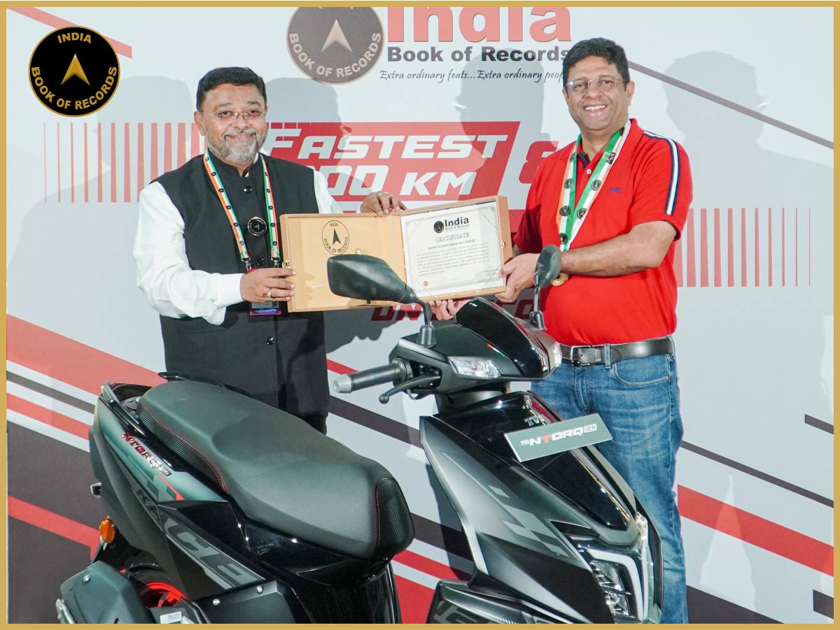 Fastest to Cover 1000 Km on a Scooter