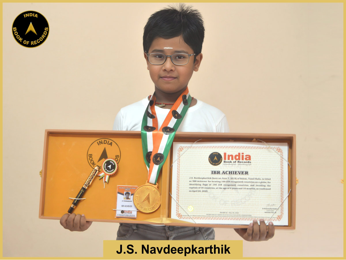 J.S. Navdeepkarthik – IBR Achiever