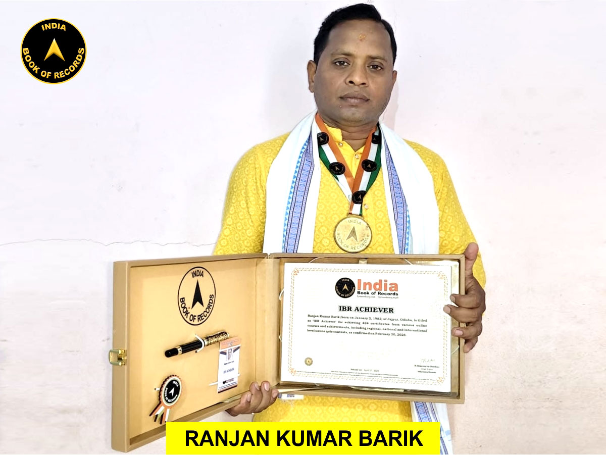 Ranjan Kumar Barik – IBR Achiever